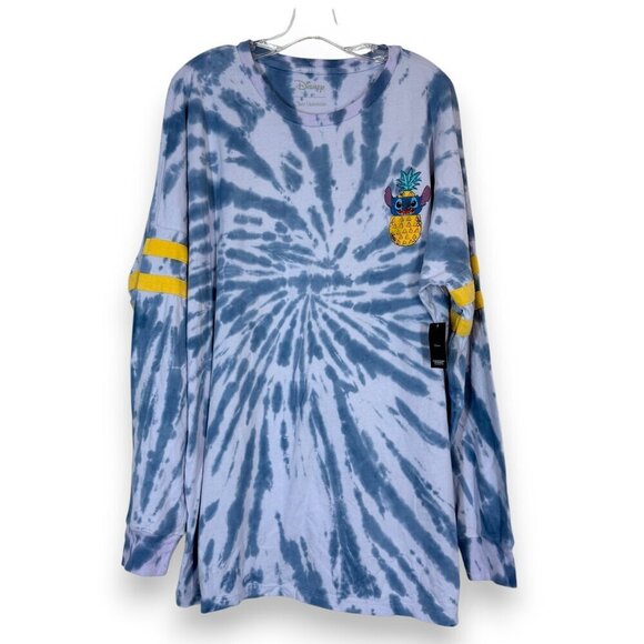 Disney Spirit Jersey Stitch Ohana Tie Dye Long Sleeve Shirt XL - Picture 9 of 9